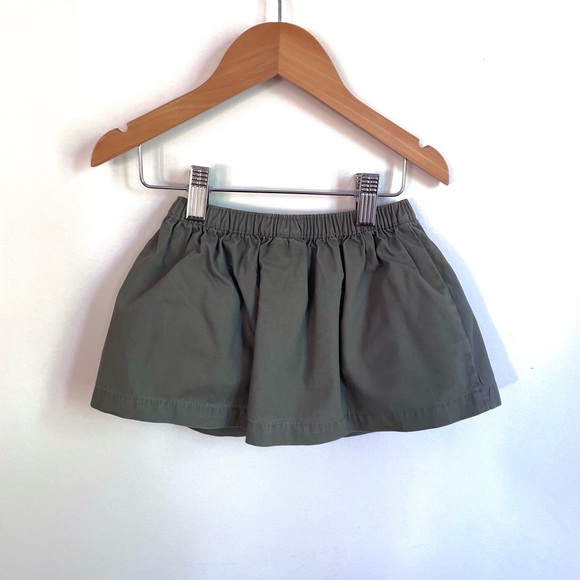 4/$20💥Khaki Skort, Bright Coral Bow, Pull-On Volume Skirt with Shorts / Panty - Picture 5 of 9